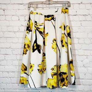 Haute Monde floral pleated waistband long full skirt